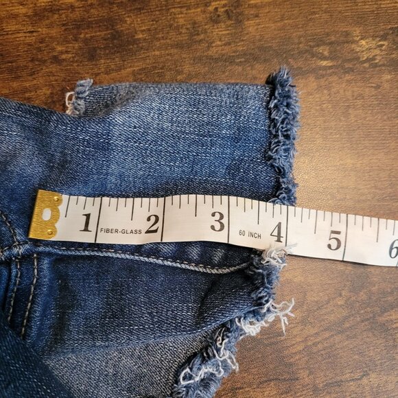 American Eagle Hi Rise Shortie Shorts Size 0 Next Level Stretch Ripped - Picture 9 of 10